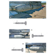 Foxbot 48-088 Decals Stencils for Missile S-24 with death wishes, Ukranian Air Forces Scale 1:48