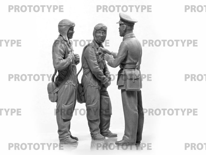 ICM 32115 Plastic model kit Scale 1:32 WWII China Guomindang AF Pilots 3 figures