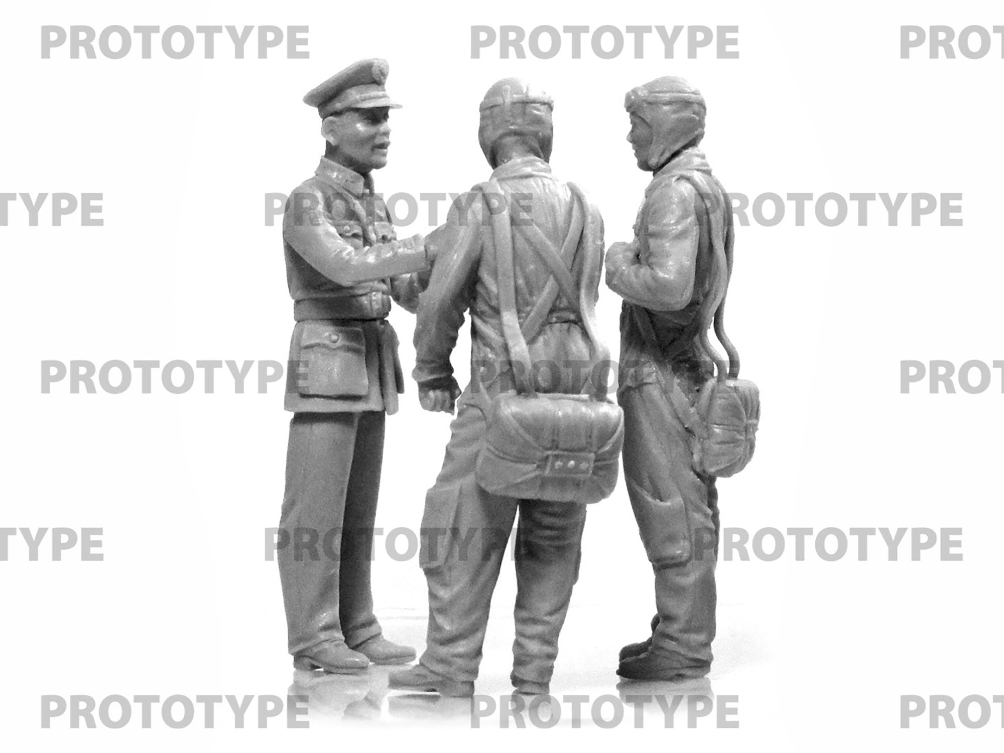 ICM 32115 Plastic model kit Scale 1:32 WWII China Guomindang AF Pilots 3 figures