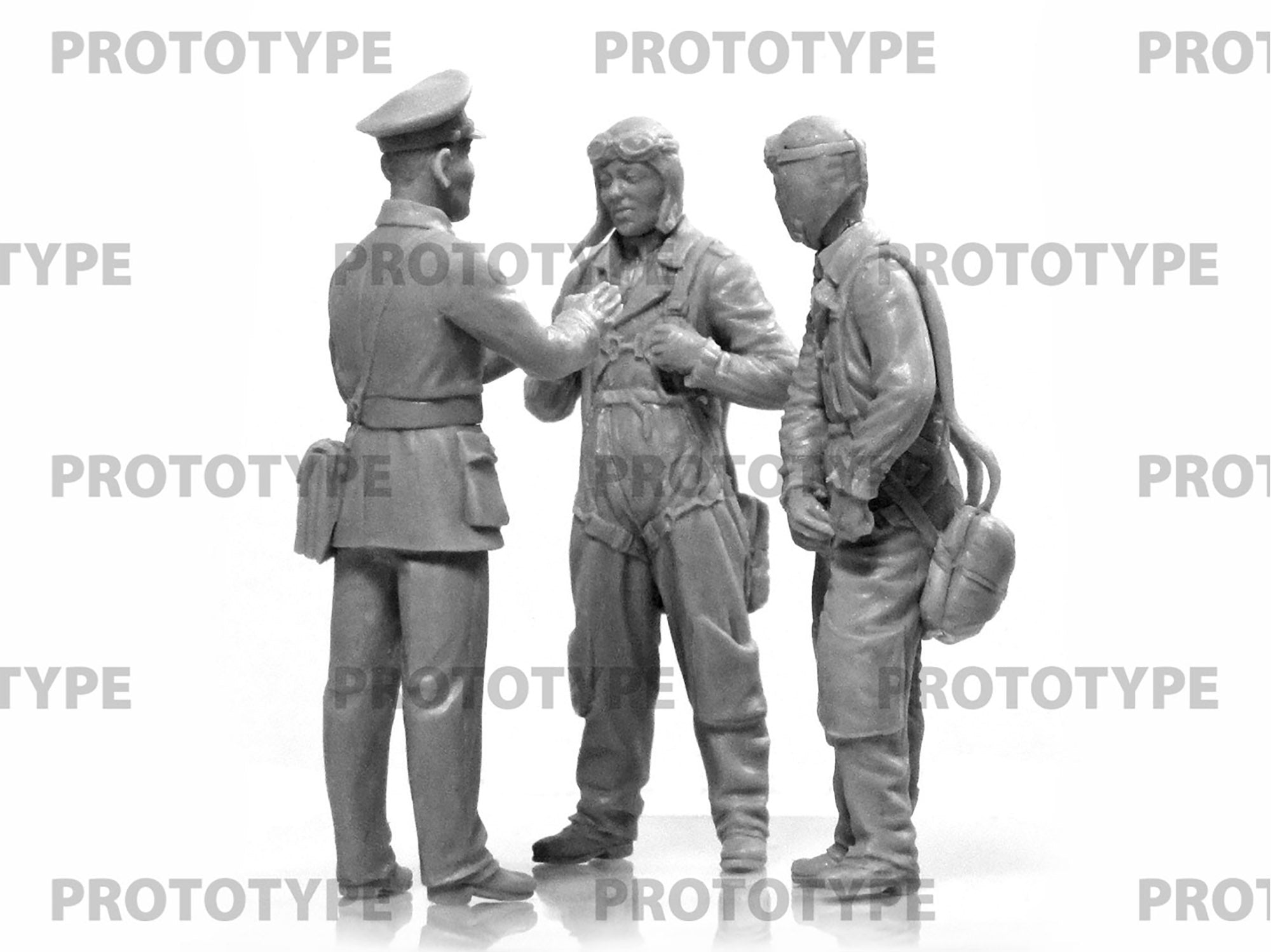 ICM 32115 Plastic model kit Scale 1:32 WWII China Guomindang AF Pilots 3 figures