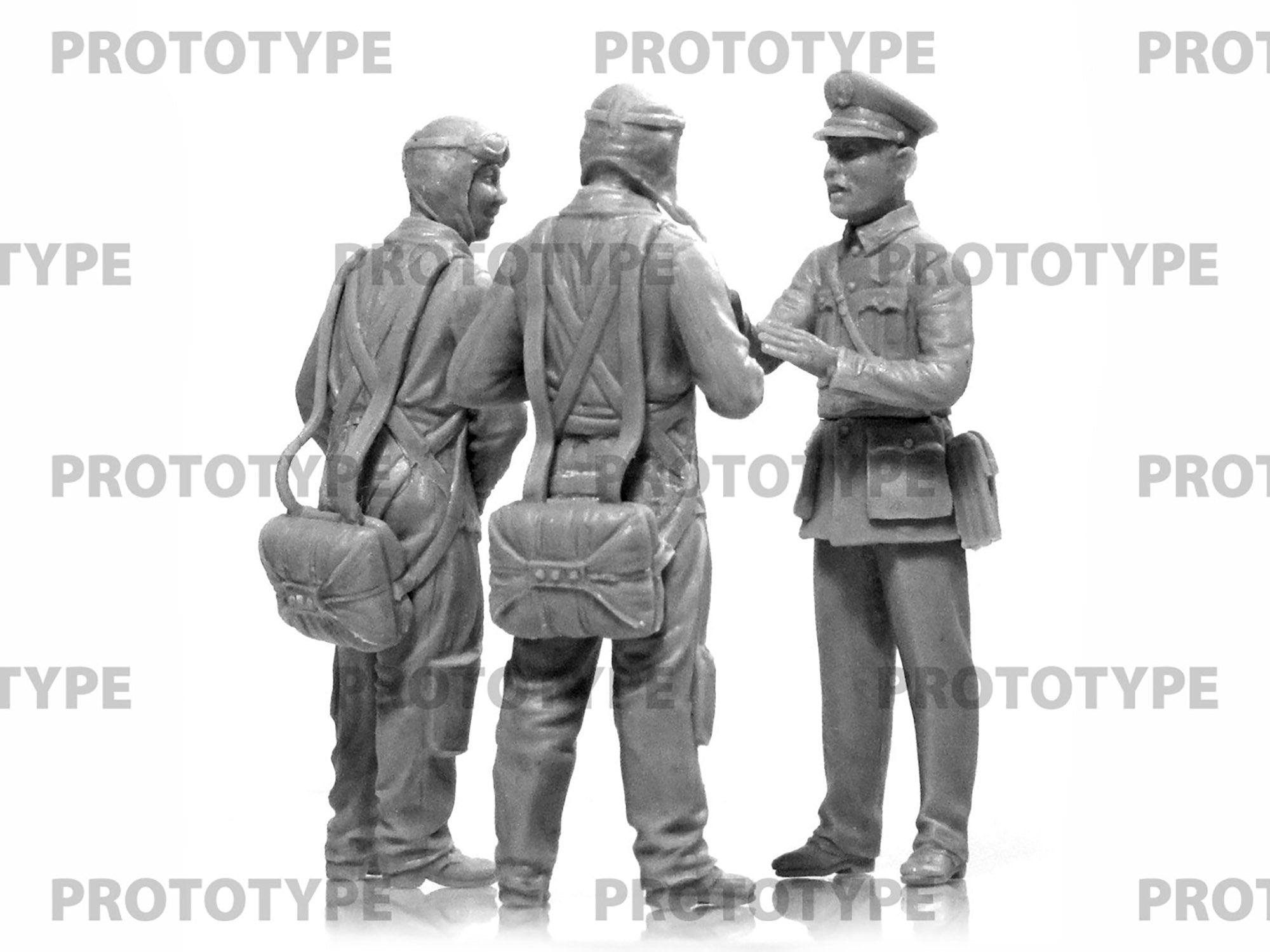 ICM 32115 Plastic model kit Scale 1:32 WWII China Guomindang AF Pilots 3 figures