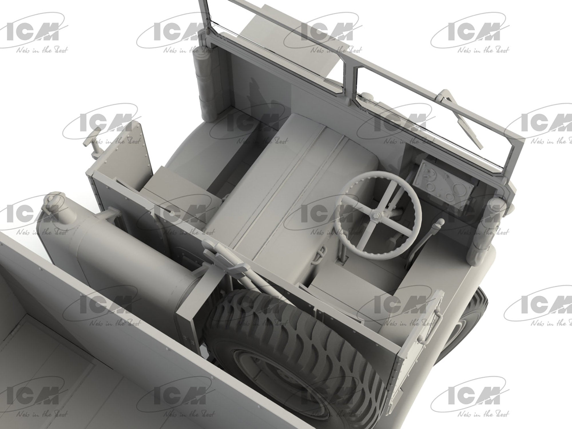 ICM 35600 Scale model 1:35 Leyland Retriever General Service, WWII British Truck