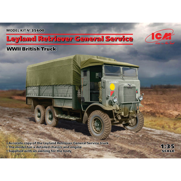 ICM 35600 Scale model 1:35 Leyland Retriever General Service, WWII British Truck
