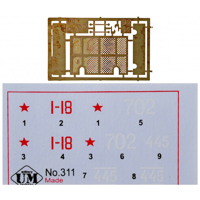 UMT 311 BT-7 WWII Soviet light tank (1937) Scale 1:72 Plastic Model Tank Kit