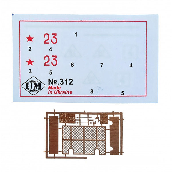 UMT 312 BT-7A Soviet wheel-track tank Scale 1:72 Plastic Model Tank Kit