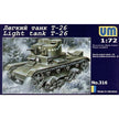 UMT 316 T-26 Soviet light tank Scale 1:72 Plastic Model Tank Kit