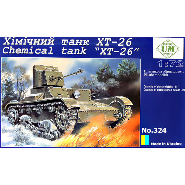 UMT 324 Chemical tank XT-26 Scale 1:72 Plastic Model Tank Kit