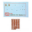 UMT 403 Christie T-3 tank Scale 1:72 Plastic Model Tank Kit