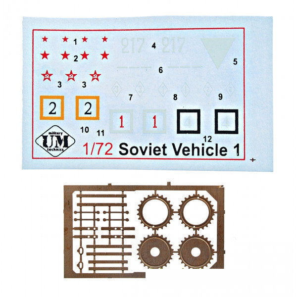UMT 405 T-26/BT-2 Soviet light tank Scale 1:72 Plastic Model Tank Kit