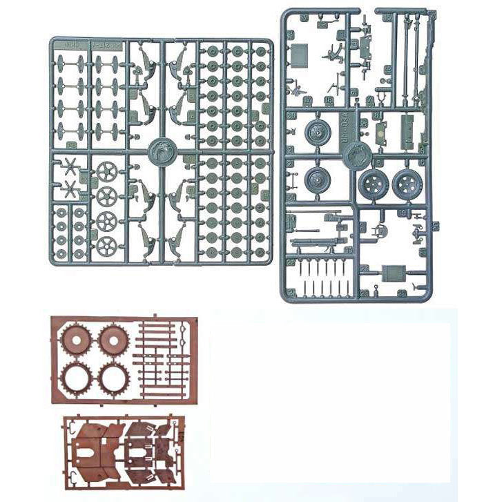 UMT 410 Artillery set T-26 / 45mm antitank gun 53-K(1937) Scale 1:72 Plastic Model Tank Kit