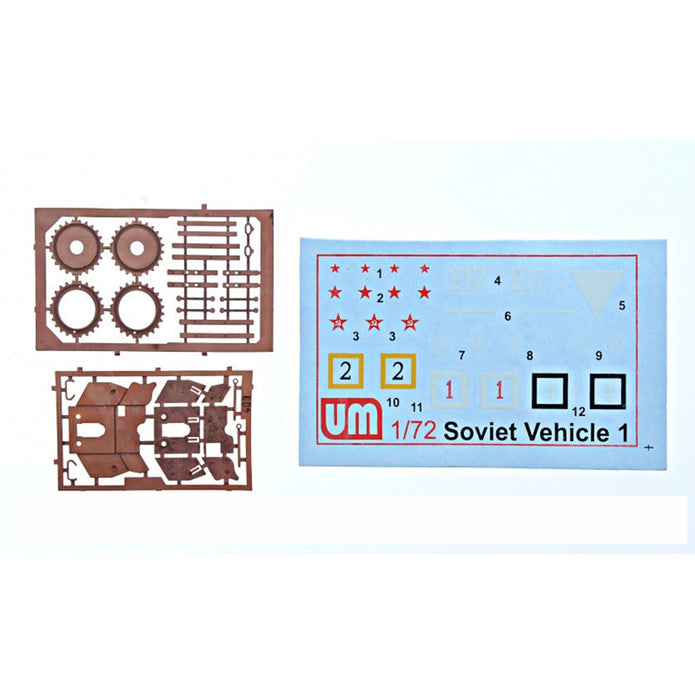 UMT 410 Artillery set T-26 / 45mm antitank gun 53-K(1937) Scale 1:72 Plastic Model Tank Kit