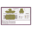 UMT 601 Armored self-propelled railroad car D-37 with D-38 turret Scale 1:72 Plastic Model Armoured Wagon Kit
