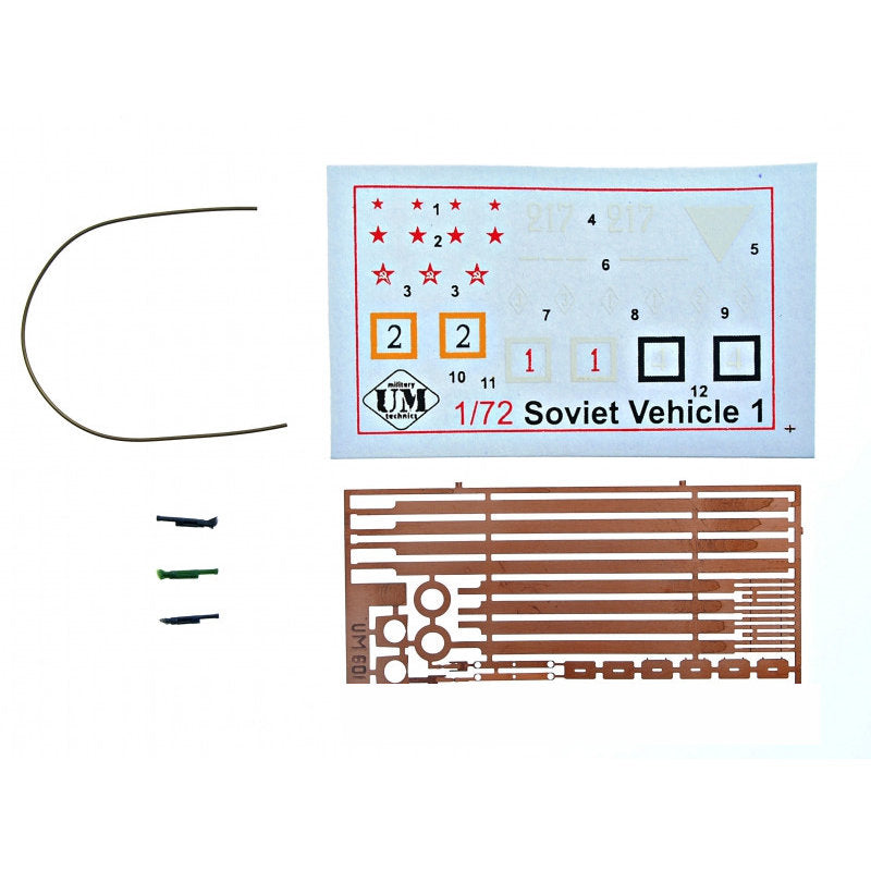 UMT 602 Armored self-propelled railroad car D-37 Scale 1:72 Plastic Model Armoured Wagon Kit