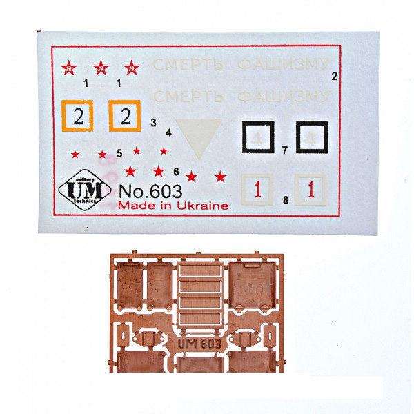 UMT 603 Armored self-propelled railroad car BD-41 Scale 1:72 Plastic Model Armoured Wagon Kit