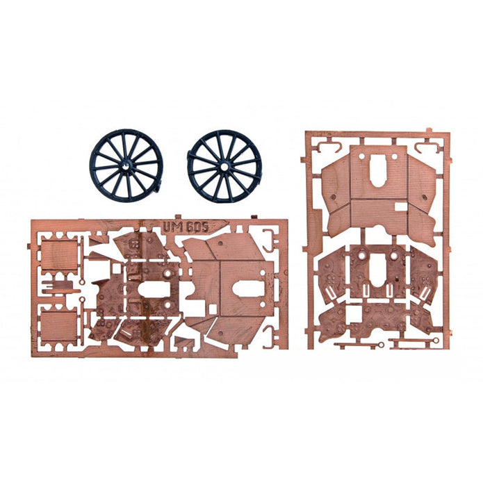 UMT 605 45mm gun 19-K (1932) & 76mm gun OB-25 (1943) Scale 1:72 Plastic Model Artillery Kit