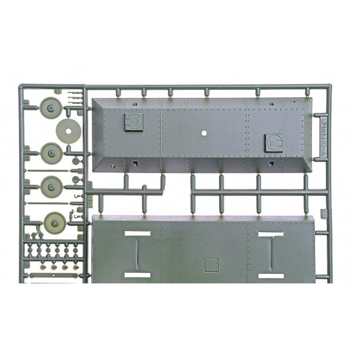 UMT 608 OB-3 armored railway car with T-26 turret Scale 1:72 Plastic Model Armoured Wagon Kit