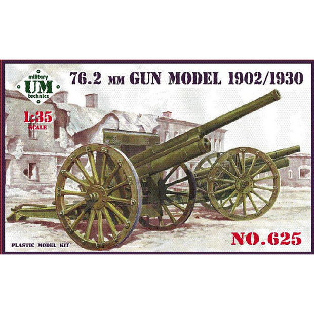 UMT 625 76,2mm gun, model 1902/1930 Scale 1:35 Plastic Model Artillery Kit