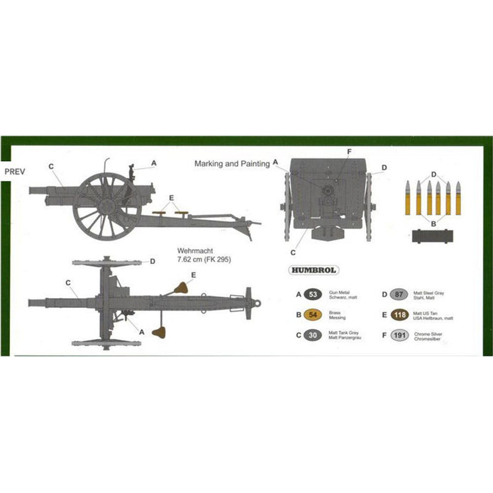 UMT 627 3' field (ex russian) gun, 1902 (late) Scale 1:35 Plastic Model Artillery Kit