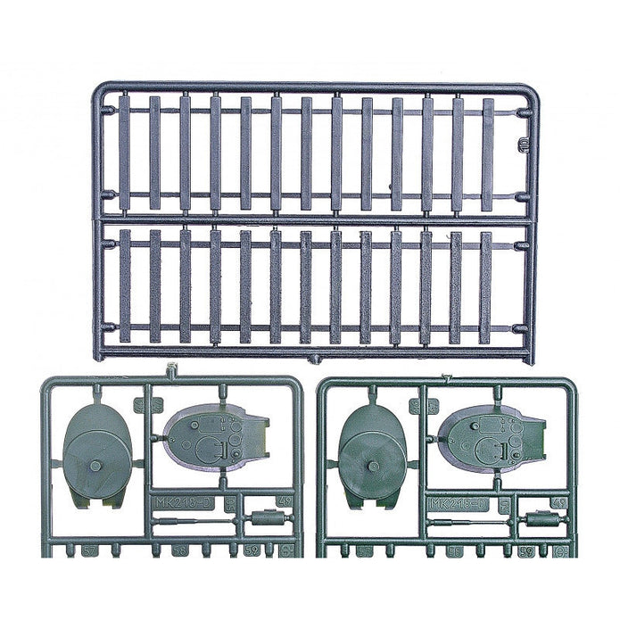 UMT 628 Biaxial armored carriages of type OB-3 with double T-26-1 conical turrets Scale 1:72 Plastic Model Armoured Wagon Kit