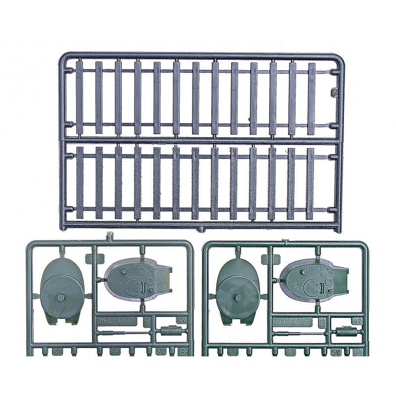 UMT 628 Biaxial armored carriages of type OB-3 with double T-26-1 conical turrets Scale 1:72 Plastic Model Armoured Wagon Kit