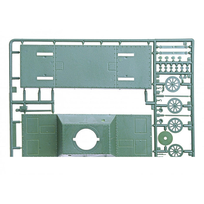 UMT 629 PL-43 armored car with T-34 turret, 1941 year Scale 1:72 Plastic Model Armoured Wagon Kit