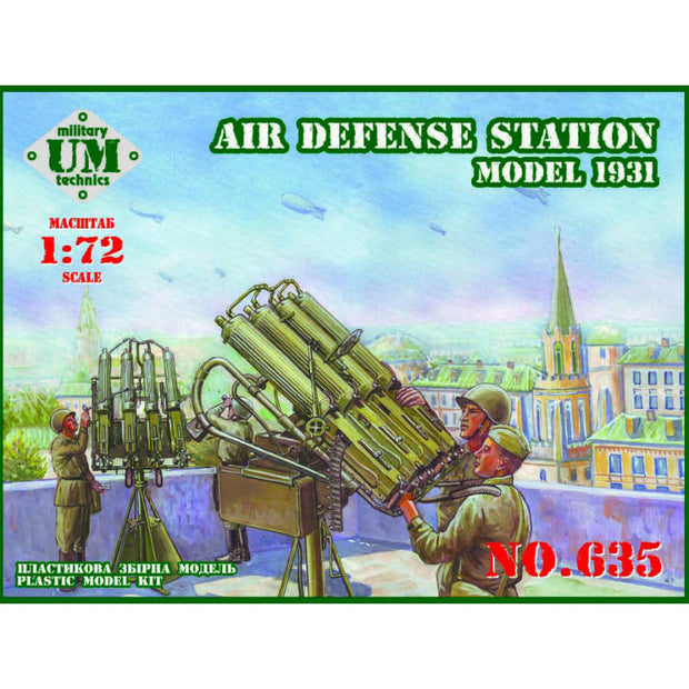 UMT 635 Soviet air defense station, model 1931 year Scale 1:72 Plastic Model Artillery Kit
