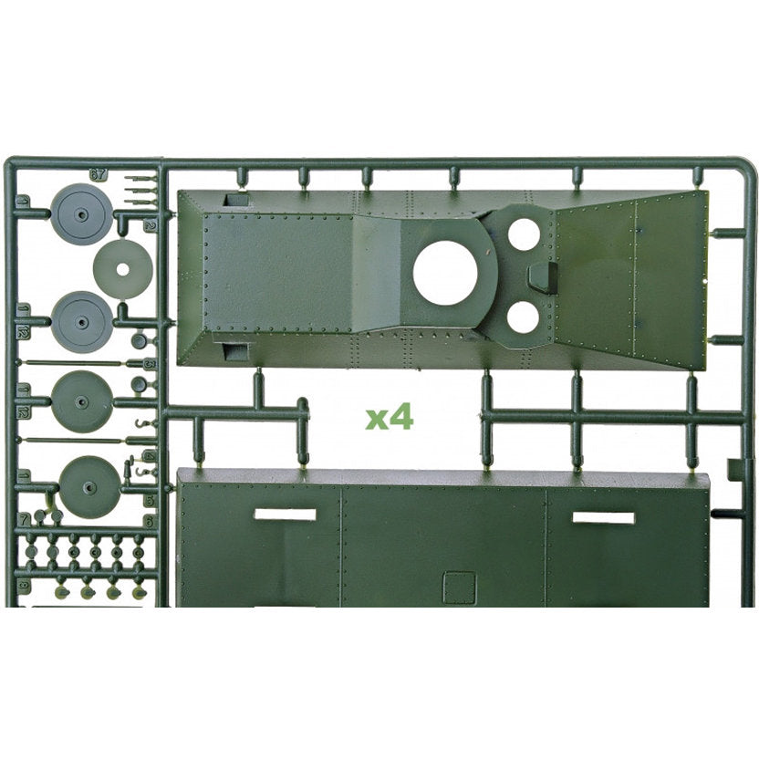 UMT 637 Wholesale: Armored train 'Dzerzhinets' Scale 1:72 Plastic Model Armoured Train Kit