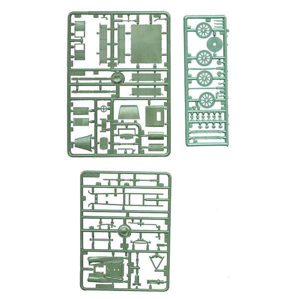 UMT 642 Armored train platform Scale 1:72 Plastic Model Armoured Train Kit