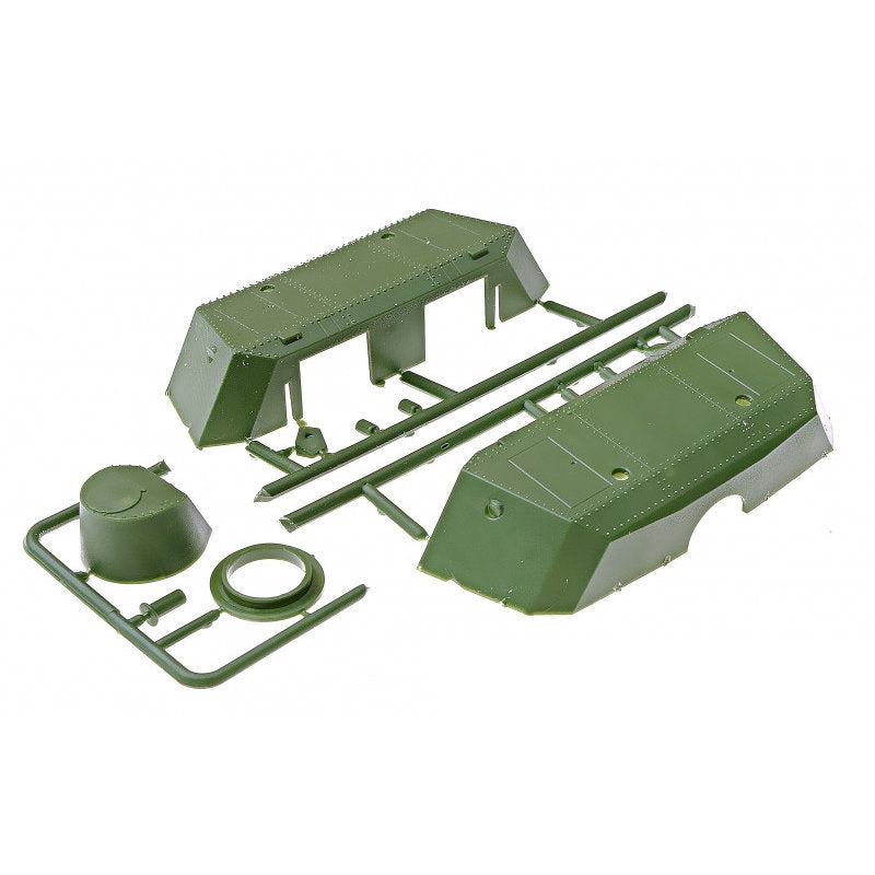 UMT 667 Armored car DTR-Casemate on a railway platform Scale 1:72 Plastic Model Armoured Wagon Kit