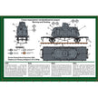 UMT 667 Armored car DTR-Casemate on a railway platform Scale 1:72 Plastic Model Armoured Wagon Kit